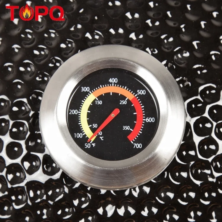 TOPQ Small Charcoal Ceramic Kamado Barbecue Grill