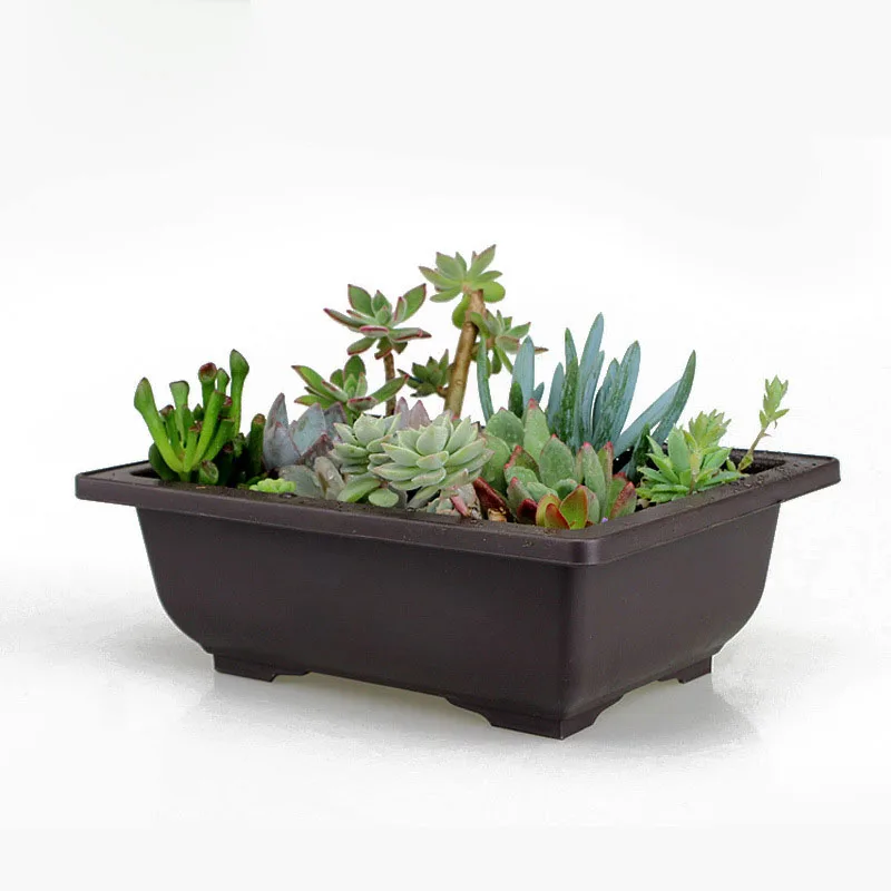 square flower pot plastic flowerpot mimicking Chinese Clay Pots
