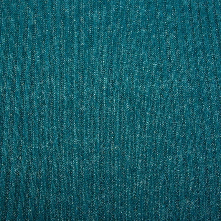 Для свитера, смешанная ткань, горячая Распродажа, свободная ребристая однотонная трикотажная акриловая нейлоновая полиэфирная трикотажная ткань, однотонная трикотажная картина