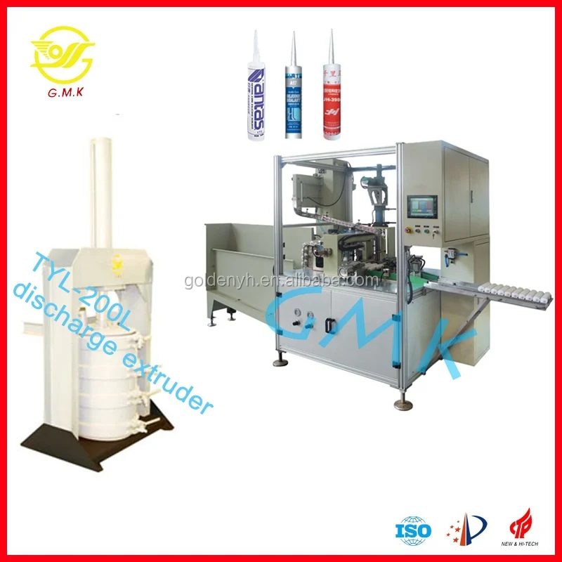 GMK Full auto PU sealant silicone sealant automatic cartridge rubber filling machine