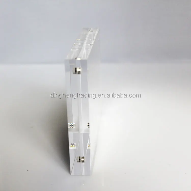 Universe wholesale plexiglass  magnet clear acrylic acrylic block picture photo frame