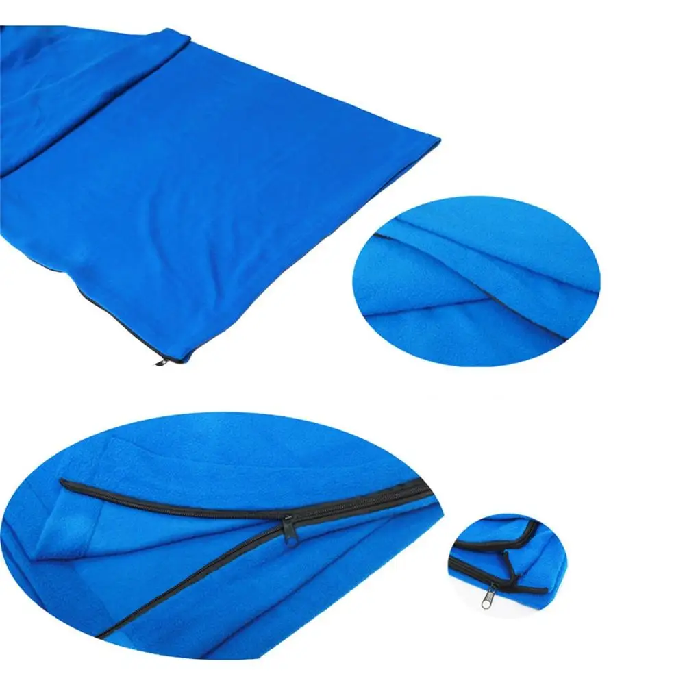 WOQI Hot Sale Customized Sleeping Bag Liner Sleep Sheet Sleep Sack Camping Travel Liner with Pillow Soft