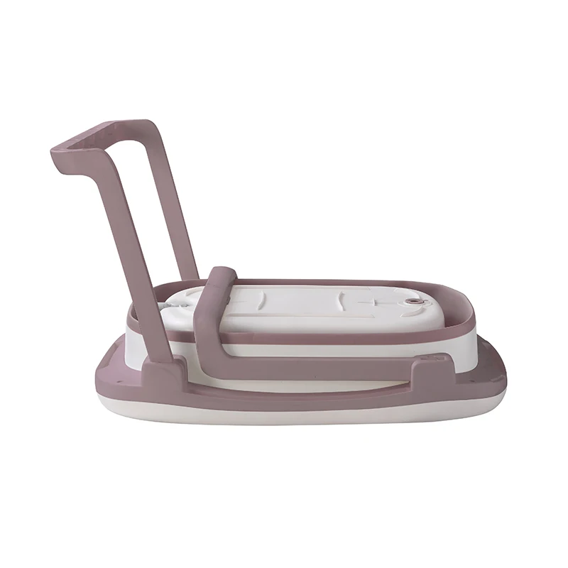 New Design Plastic folding baby hospital bathtub with seat and temperature silicone infant