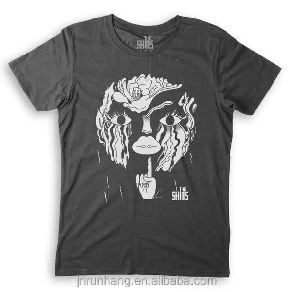 Custom printing 50 polyester 25 cotton 25 rayon tri blend t shirt