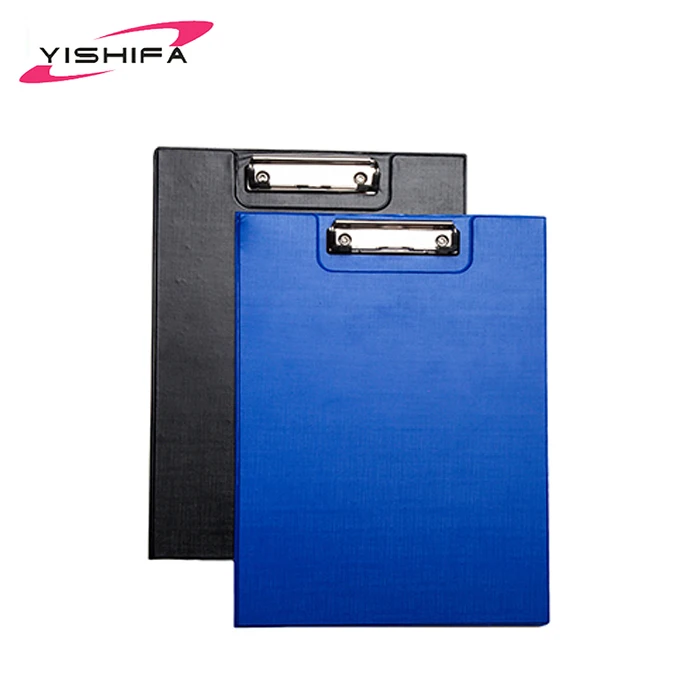 Custom A4 plastic manila file folder with clip