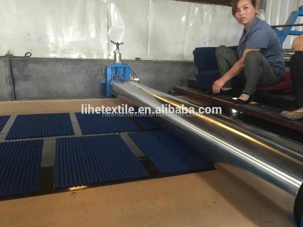 velour embossed carpet PVC backed production machine line