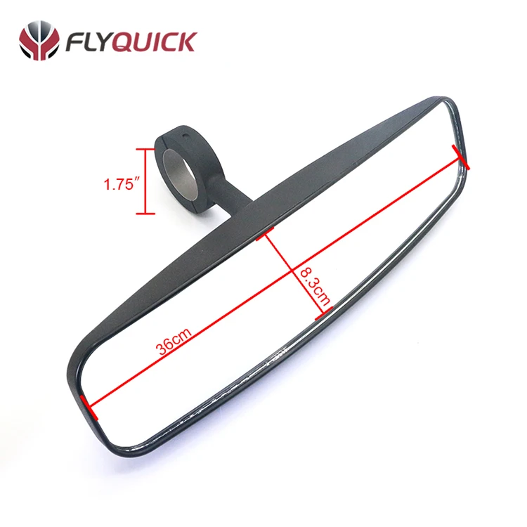 Широкоугольное центральное зеркало UTV 1,75 дюйма для внедорожника UTV Polaris Ranger XP RZR Kawasaki