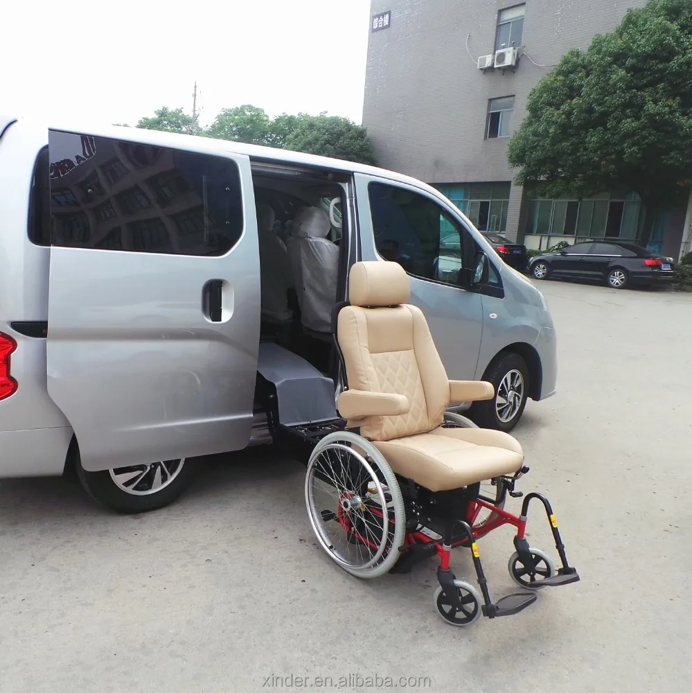 Luxury Leather Programmable Swivel Turning Lifting Car Seat  With Wheelchair For Disabled Handicapped People Loading 120KG