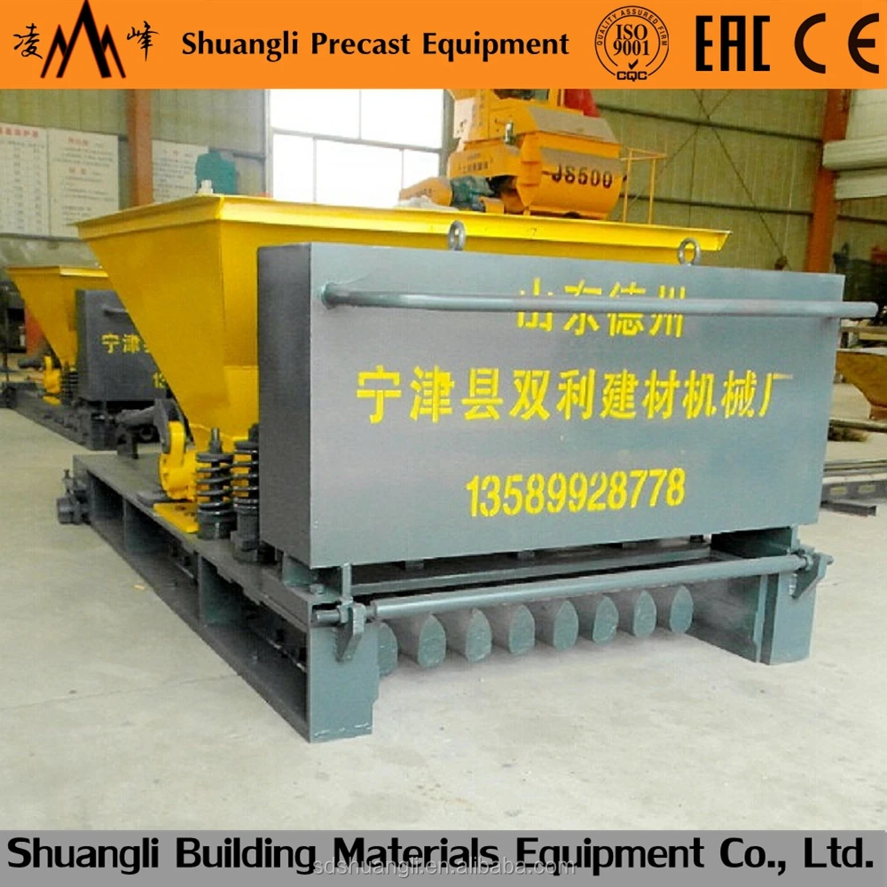 prefabricated house concrete hollow core slab making machine producing floor slab