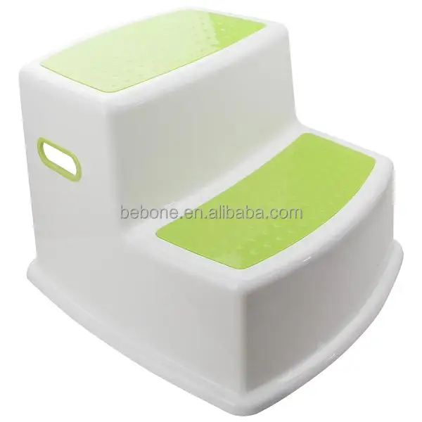 New design Portable Anti-slip Training 2 Step Plastic Stool for Kids