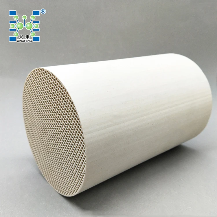 Honeycomb ceramic catalyst carrier Diameter: 120mm, Length: 180mm