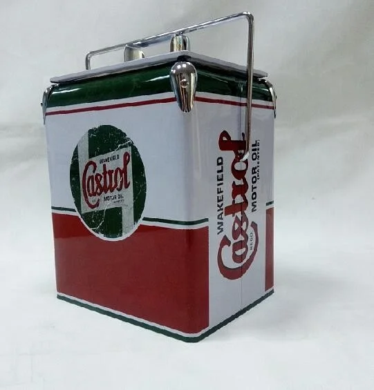 new model 17L metal ice cooler box,metal cooler box,portable ice cooler box