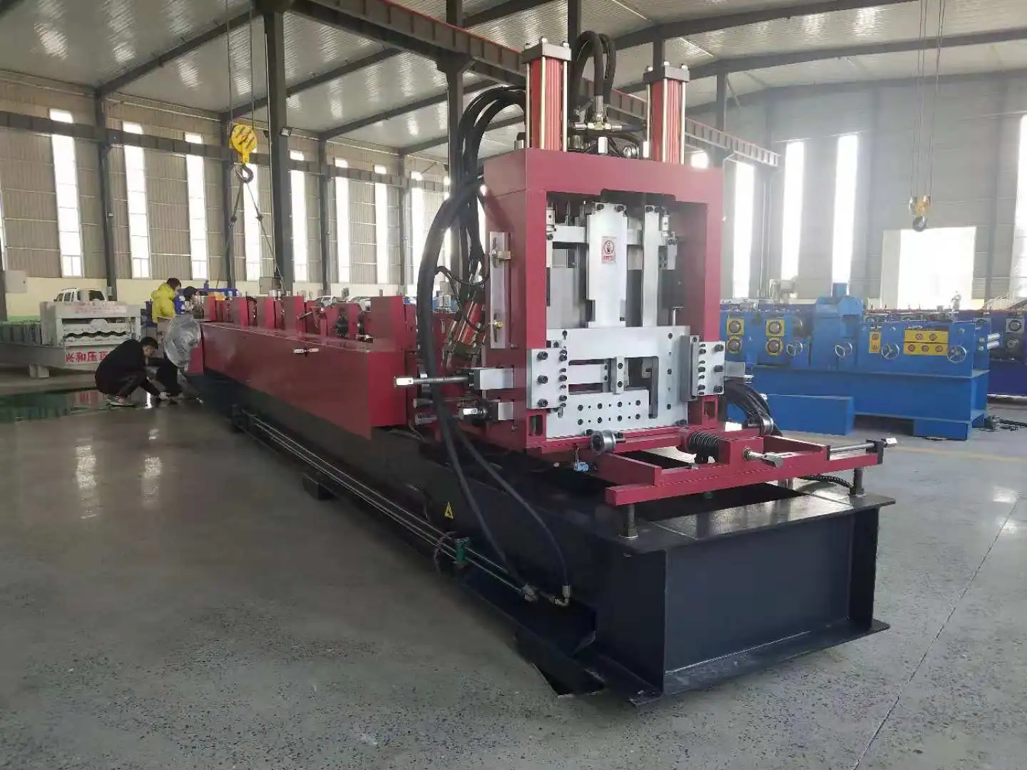 80-300 Free Model Changing Building Material Making  C&Z Automatic Steel Structure Purlin Forming Machine