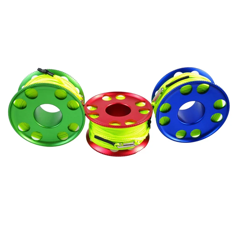 Компактная катушка для дайвинга на палец Choice, 30 м, высокоинтенсивная флуоресцентная зеленая линия, катушка для дайвинга