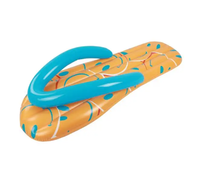 Hot fashion design advertising PVC inflatable flip-flops pool floats for sale