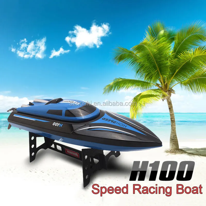 Latest kids toy gift Skytech H100 Waterproof RC Boat 2.4GHz 4 Channel 30km/H High Speed Racing 180 Degree remote control boat