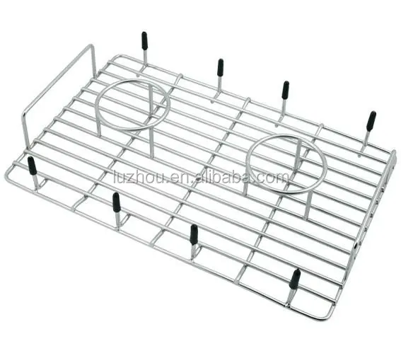 
bbq mesh/barbecue tools--outer door BBQ beer can chicken Roaster grill/ iron wire rack 