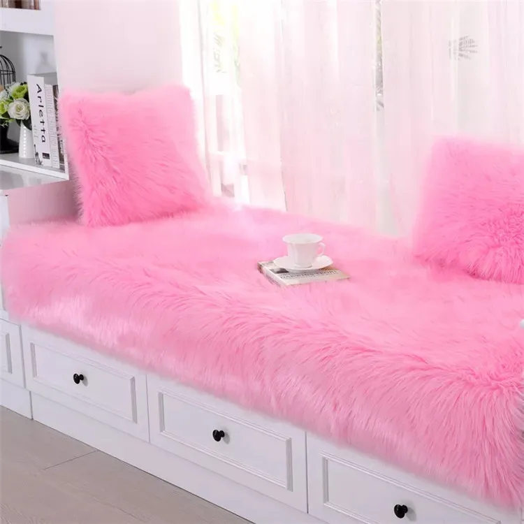 Fashion long hair pile acrylic polyester synthetic sheepskin carpets,Imitation wool carpet, faux fur carpet