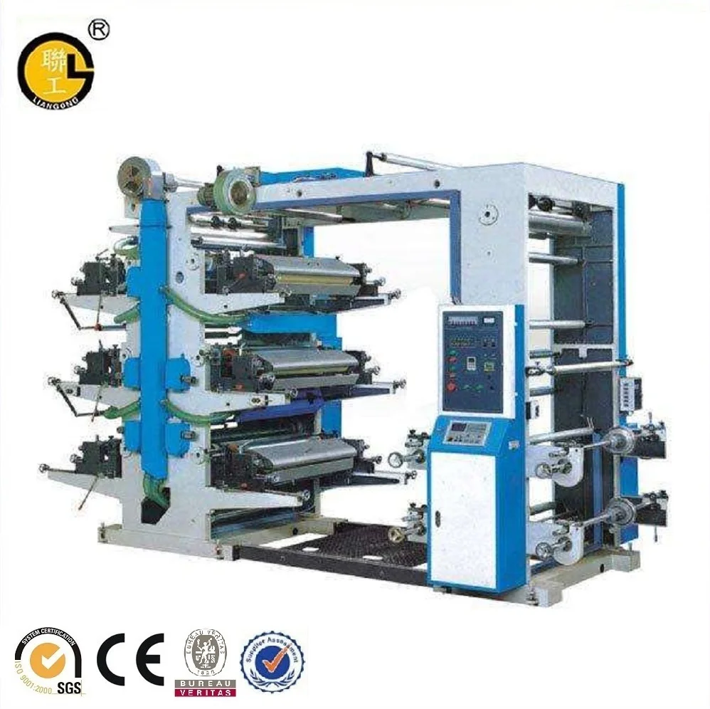 High Speed 6 Color Flexo Printing Machine