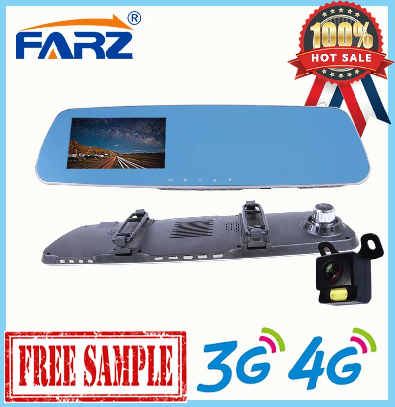 Car DVR mirror rearview mirror car gps with dvr FHD 1080p Parking monitoring dashcam FC760
