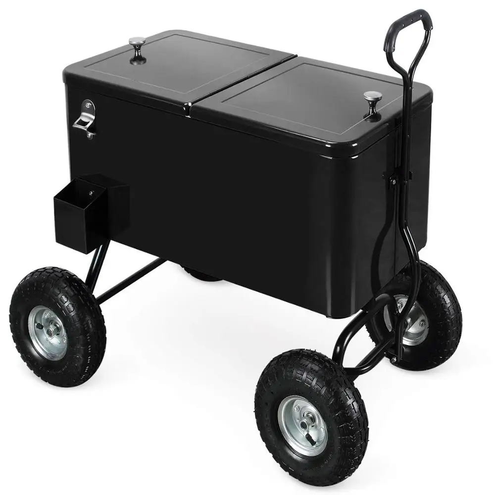 Amazon Best Seller Factory Price Ice Chest Cooling Wagon With Opener