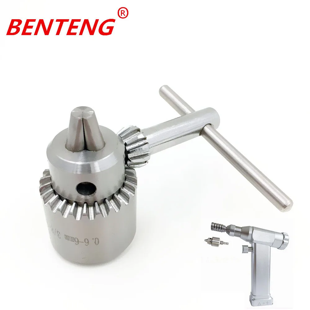 High Precision Surgical 1-13mm B16 Stainless Steel Keyed Drill Chuck 3 Jaws