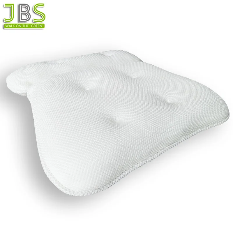 
Anti-Bacterial Luxury 3D Air Mesh Bath Pillow With 2-Panel Design 