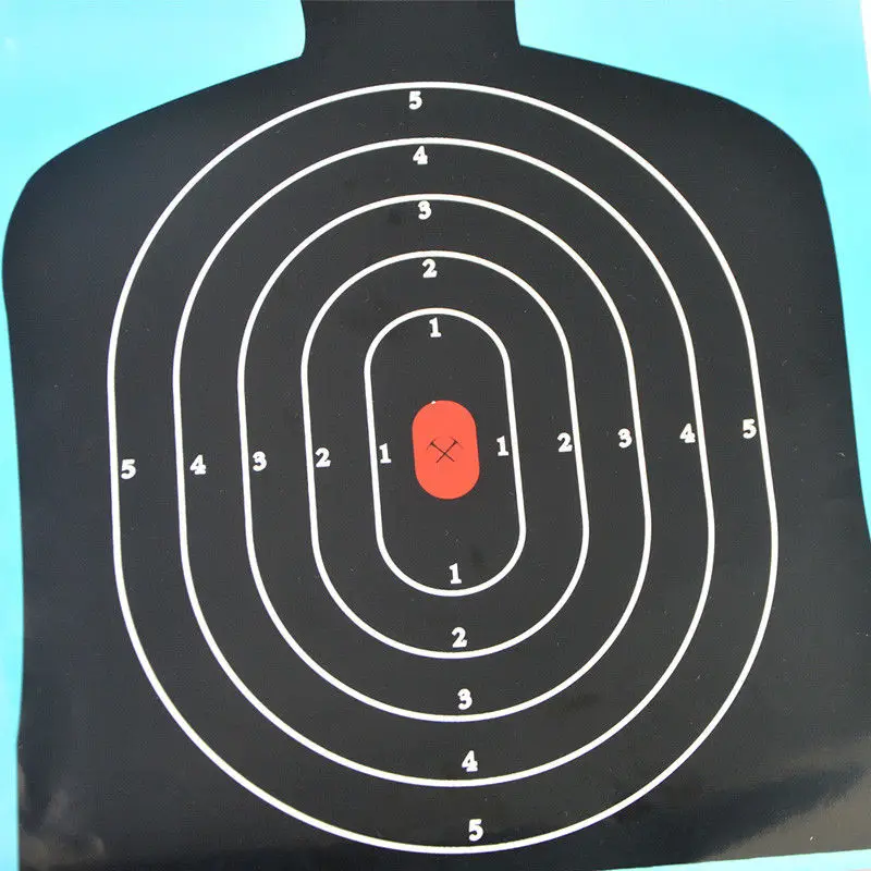 Amason Hot Sale Splatter Shooting Targets Paper Gun Pistol Rifle Sniper rifle chest round paper