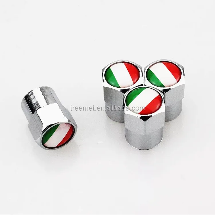 4 x Silver Color Metal Car Truck Bike Tire Wheel Rims Stem Air Valve Caps Tyre