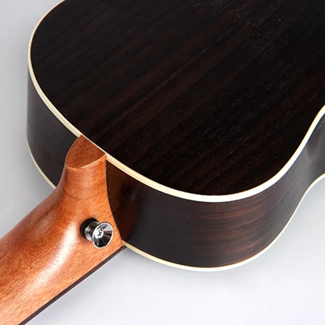 China children toy concert 24 inches 4 strings hot sale and cheap all rosewood body ukulele with case and tuner for promotion