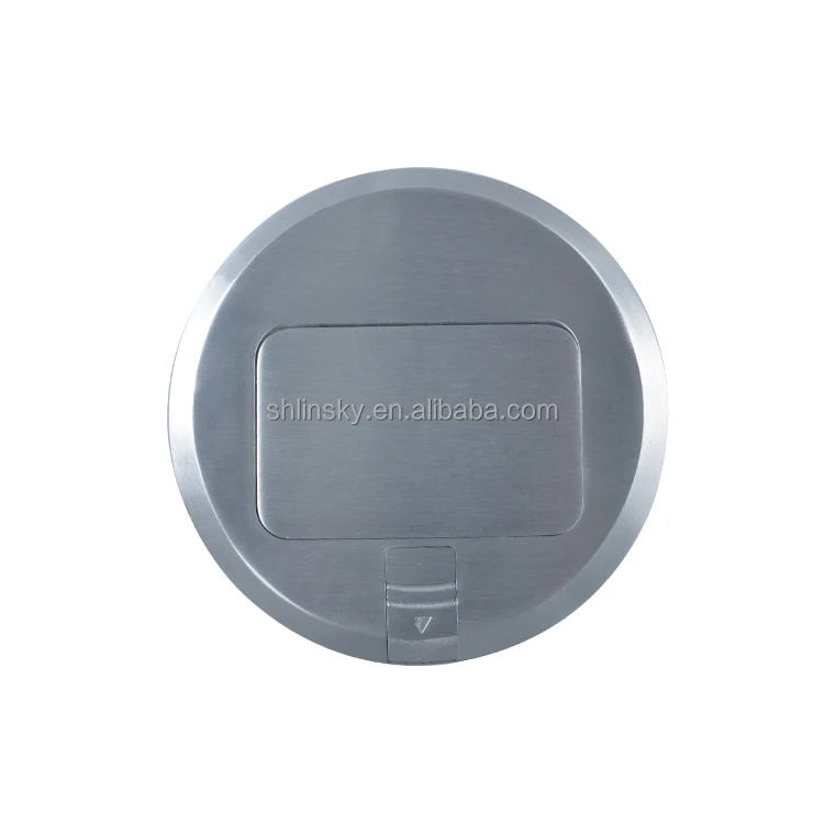 
UL Listed American Socket Electrical Pop up Socket Outlet USA Receptacles Electrical Floor Box in Nickel-plated Brass 