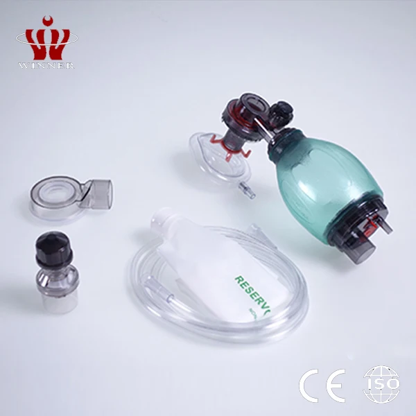 China Manufacturer adult PVC resuscitator ambu bag