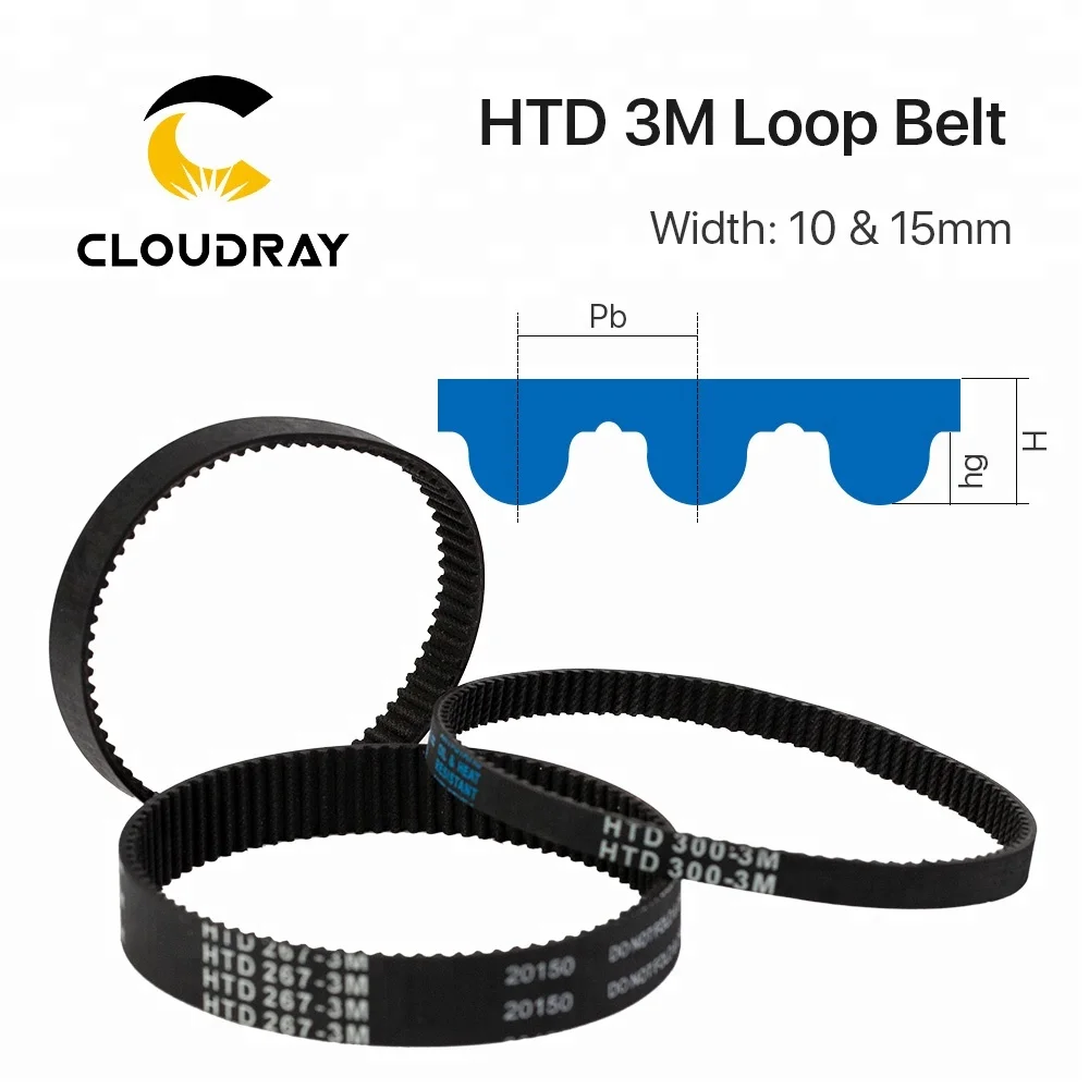 Cloudray CL542 10mm&15mm HTD 3M Closed Loop Belt
