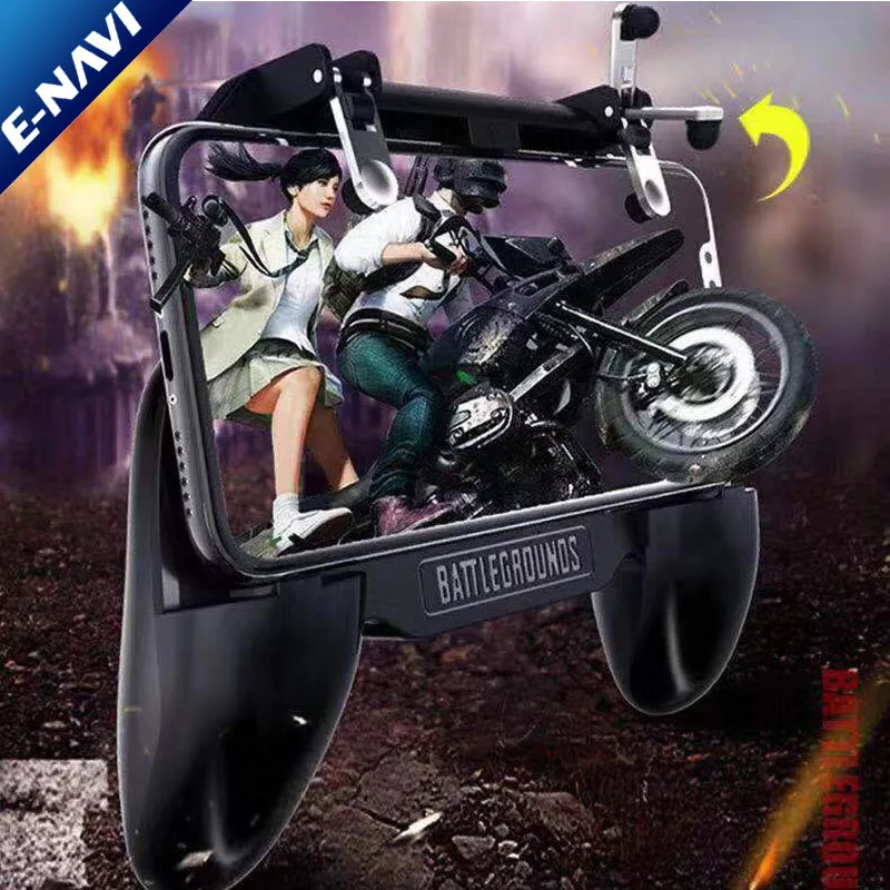 
Smart Phone Mobile Gaming Controller Handle Grip for pu bg fire button pu bg fortnite game 