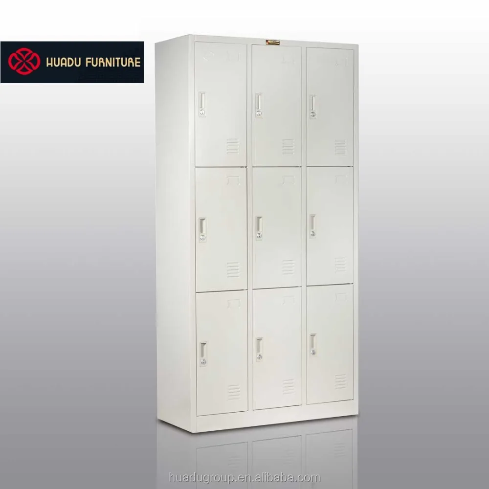 Лидер продаж 2023 металлический шкафчик с 9 дверцами для тренажерного зала/школы