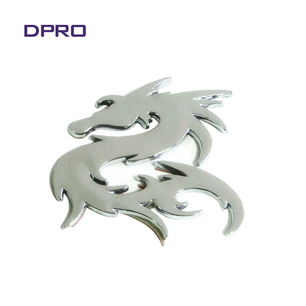 Dragon Shape Car Chrome Badge Emblem