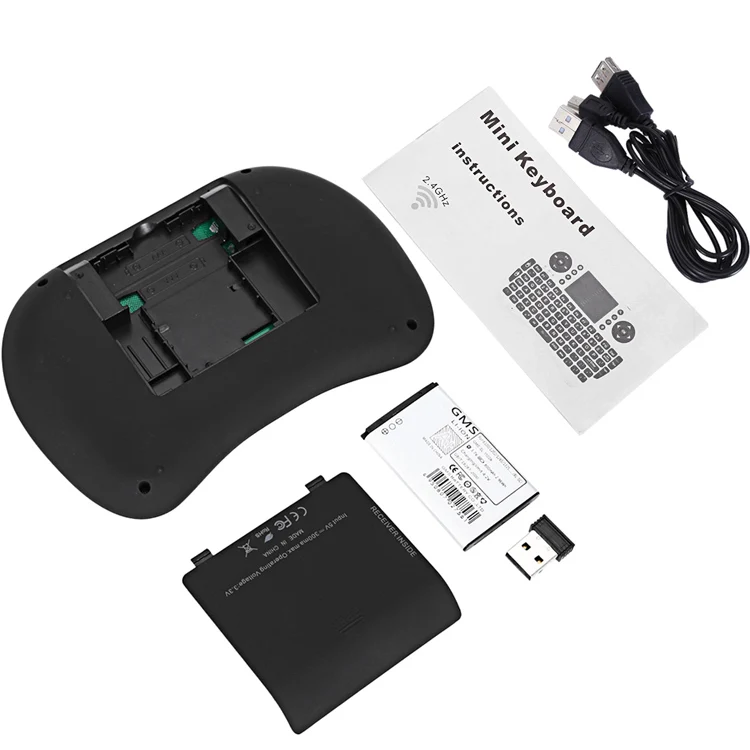 
Mini I8 with 3 color Wireless Gaming Keyboard Black Fly Mouse Remote Control Touchpad For Android Tv Box Pc Game Keyboard 