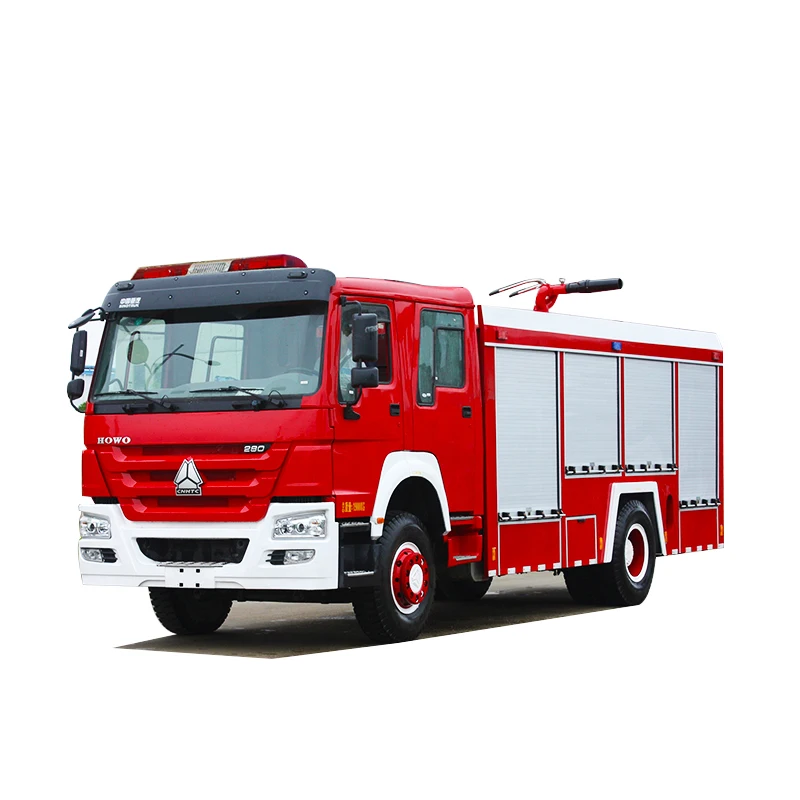 
HOWO standard fire truck dimensions 8cbm fire fighting equipment 
