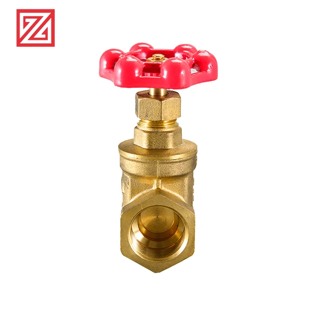 
ZHEGNQU cast brass OEM services 2Inch Gate Valve full copper flow 