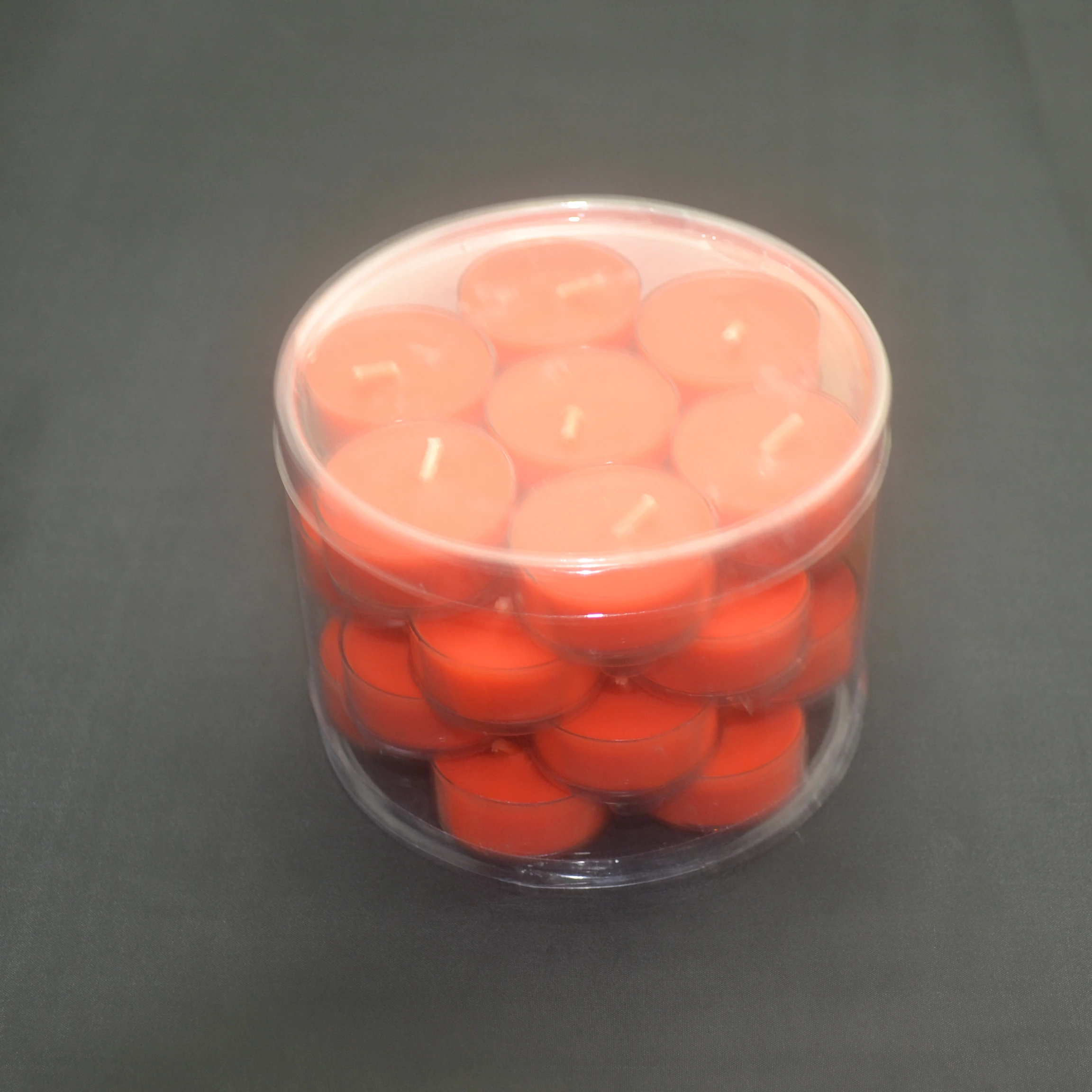 Wholesale Custom High Quality Clear Transparent Plastic Packing Cylinder Wax Melts Candle Jar Packaging Boxes Container with Lid