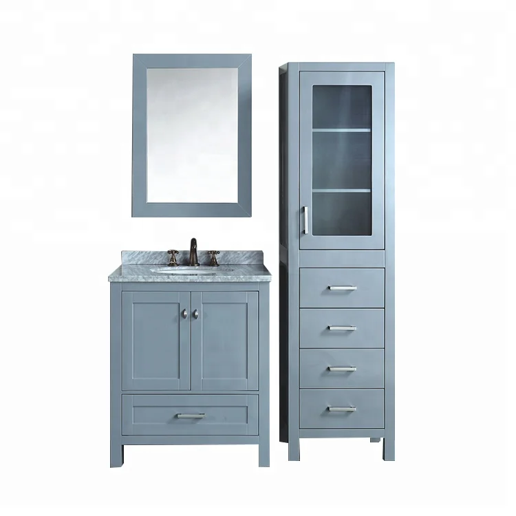 ENTOP hot sale bathroom furniture wash basin floor mounted classic cabinet