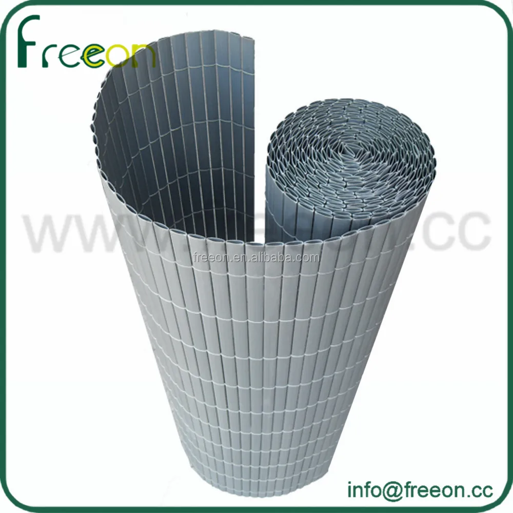 pvc faux wood cane fence 1x3m,bamboo garden hoops fence