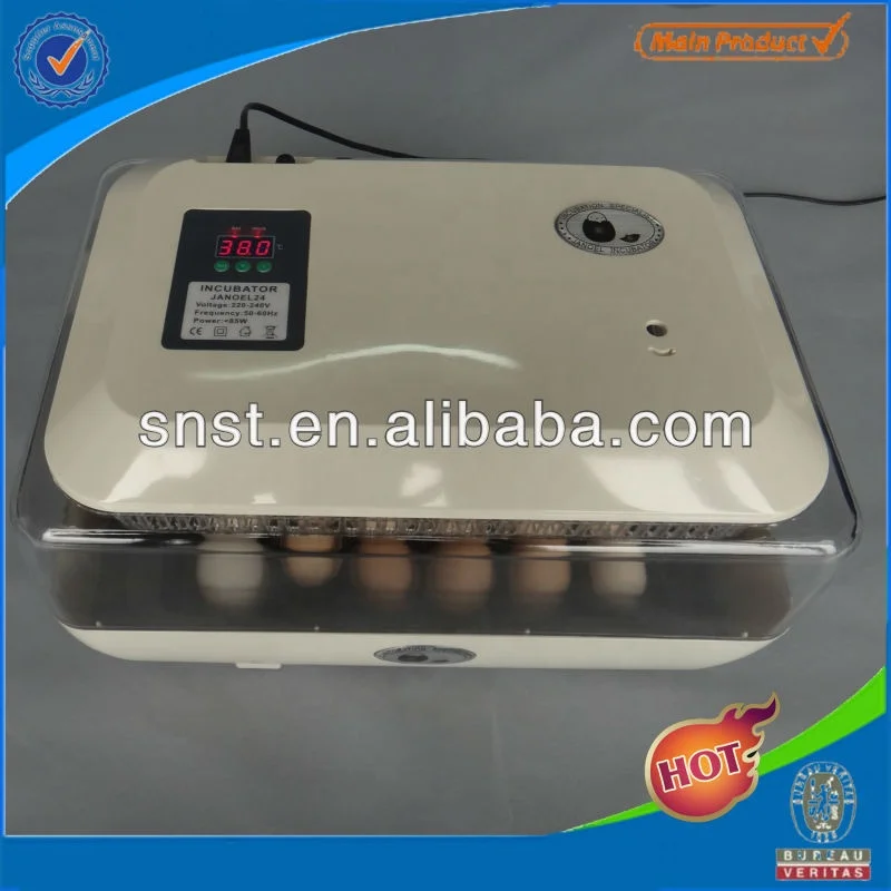 
Automatic 24 eggs chicken incubator, work indicating lamp, temperature and Humidity. 