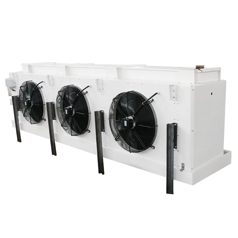 Water defrost tube fin cooling coil glycol evaporator for blast freezer room