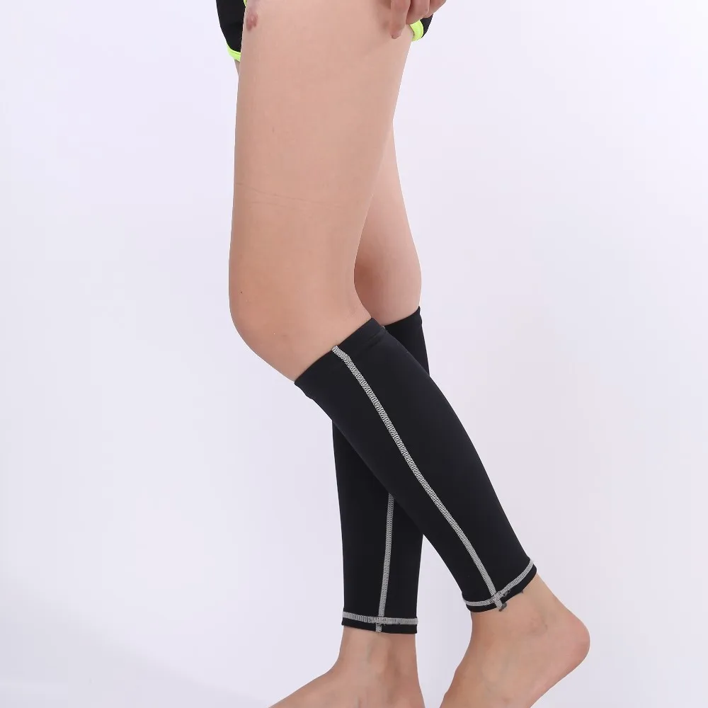 Nylon/Polyester Calf Pad Sports  Elastic knee calf support compression orthopedic leg brace sleeves