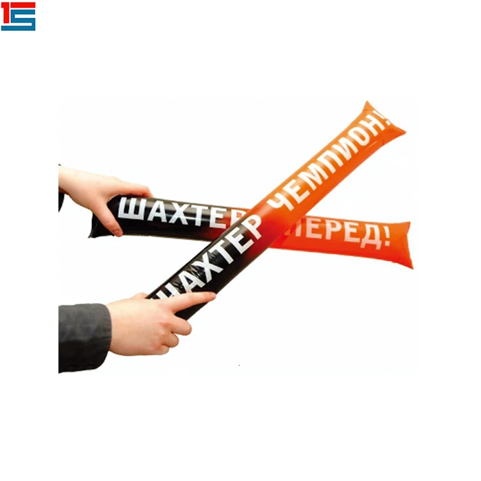 Eco-friendly Promotional PE Cheering Stick Plastic Bang Bang Inflatable Hockey Stick