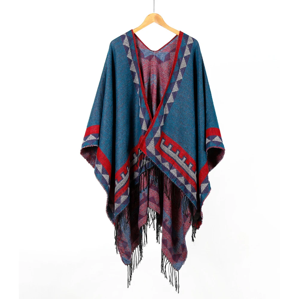 New arrival women fashion smaller size aztec poncho