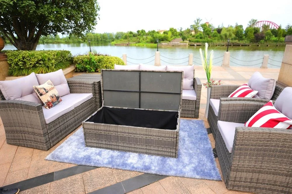 7 мест Moda горячая Распродажа благоприятный Ротанг открытый диван Набор Патио Сад Диван