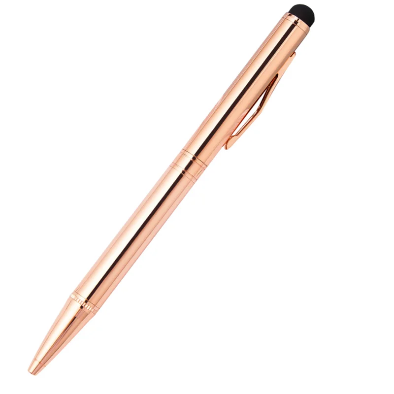 rose gold golden pen with logo