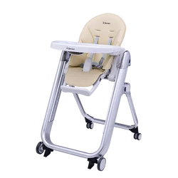 Американский дизайн 2 в 1, алюминиевый стул для кормления и сна с четырьмя колесами